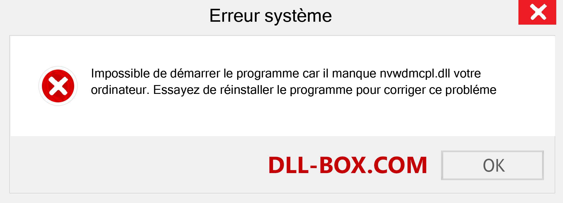 Le fichier nvwdmcpl.dll est manquant ?. Télécharger pour Windows 7, 8, 10 - Correction de l'erreur manquante nvwdmcpl dll sur Windows, photos, images